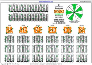 BAGED octaves C pentatonic major scale 1313131 sweep patterns pdf